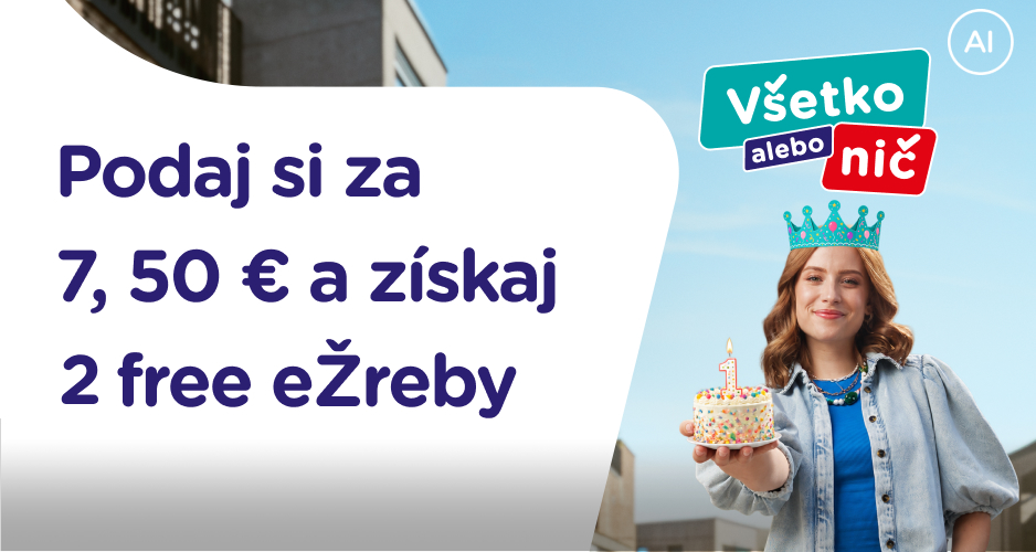Osláv 1. výročie žrebovania Všetko alebo nič